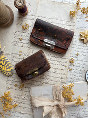 Two Vintage Leather Coin Purses
